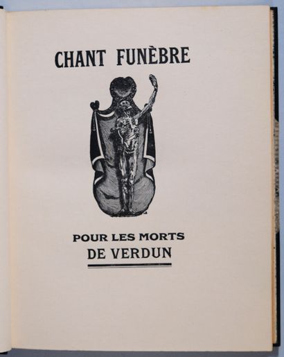 MONTHERLANT (Henry de). Chant funèbre pour...
