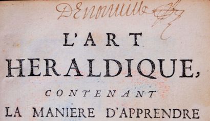 BARON (Jules). L'Art héraldique contenant...