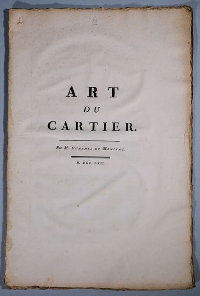 DUHAMEL DU MONCEAU (Henri Louis). Art du...