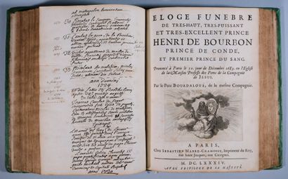 [Oraisons funèbres]. Recueil réunissant 13...
