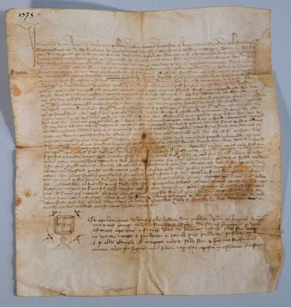 LIMOGES. Aveu de foi et hommage au Dauphin.

Manuscrit...