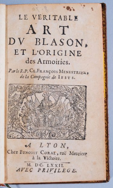 [Reliure aux armes]. MÉNESTRIER (Claude-François)....