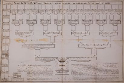 [Manuscrit]. [Généalogie]. [Fournier-Chauvigny]....
