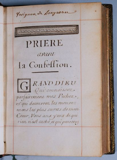 [Manuscrit]. [Spiritualité]. Recueil de prières,...