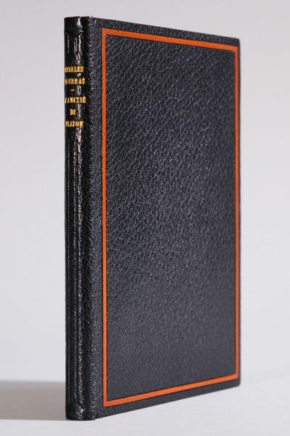 MAURRAS (Charles). L'amitié de Platon. Paris,...