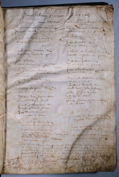 [Manuscrit]. [Confrérie de charité, XVIIe-XVIIIe...
