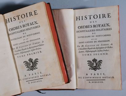 GAUTIER DE SIBERT (Pierre Edme). Histoire...