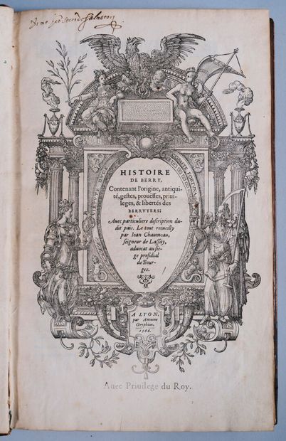 [Livre du XVIe siècle]. CHAUMEAU (Jean)....