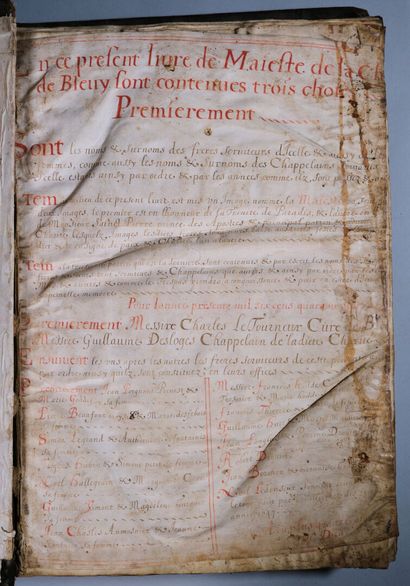 [Manuscrit]. [Confrérie de charité, XVIIe-XVIIIe...