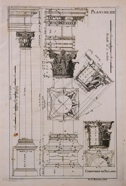 BLONDEL (François). Cours d'architecture......