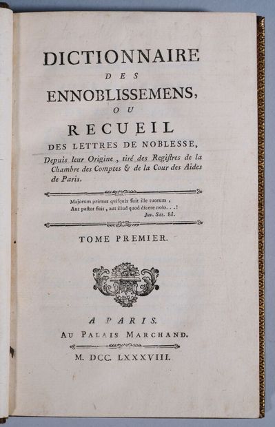 [GODET DE SOUDÉ (François)]. Dictionnaire...