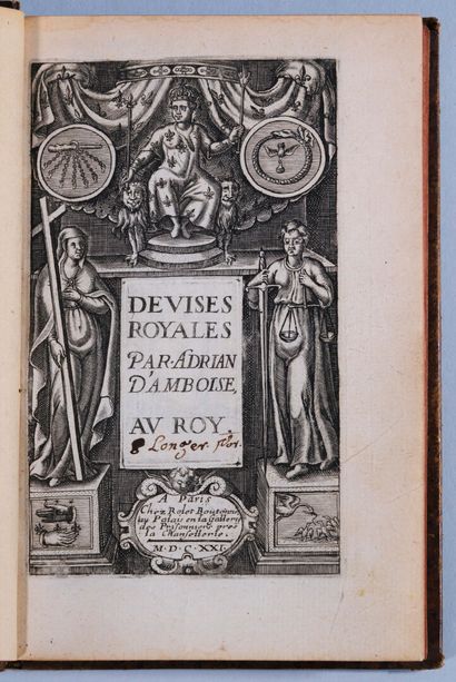 [Emblèmes]. AMBOISE (Adrian d'). Devises...