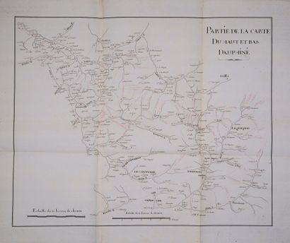 [Manuscrit]. [Carte géographique]. [Dauphiné]....