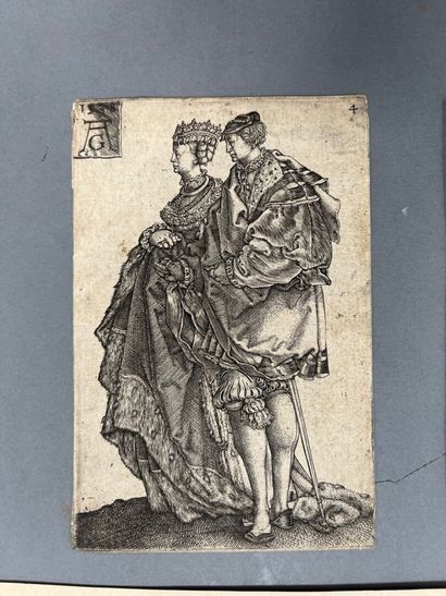 Heinrich Aldegrever
A couple in profile to...