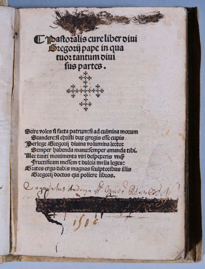 [Livre du XVIe siècle]. GRÉGOIRE I (pape)....