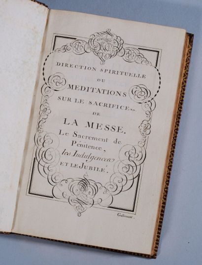 [Manuscrit]. [Reliure aux armes]. GALLEMANT...