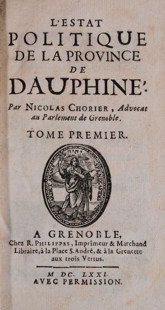 CHORIER (Nicolas). Le nobiliaire de la province...