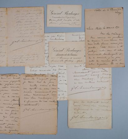 HOMMES POLITIQUES. BOULANGER Georges (1837-1891)...