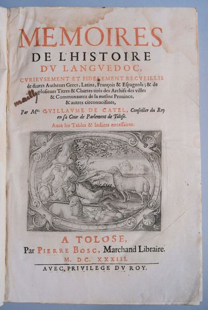 CATEL (Guillaume de). Mémoires de l'histoire...