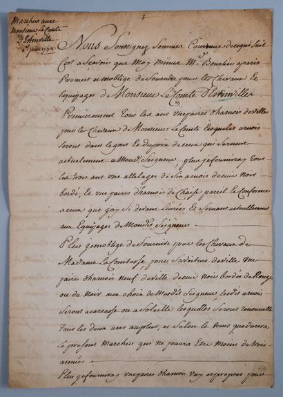 NOBLESSE. 44 documents. Ensemble des pièces...