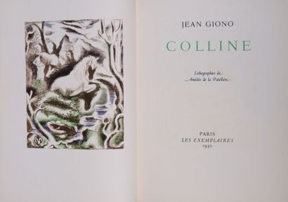 LA PATELIÈRE. GIONO (Jean). Colline. Paris,...