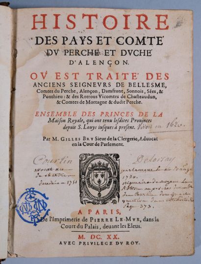 BRY DE LA CLERGERIE (Gilles). Histoire des...