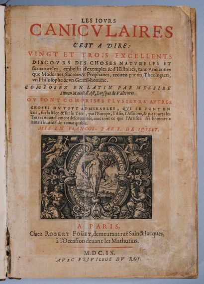 MAJOLI (Simone). Les jours caniculaires,...