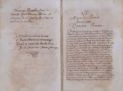 [Manuscrit]. [BEROALDE DE VERVILLE (François)]...