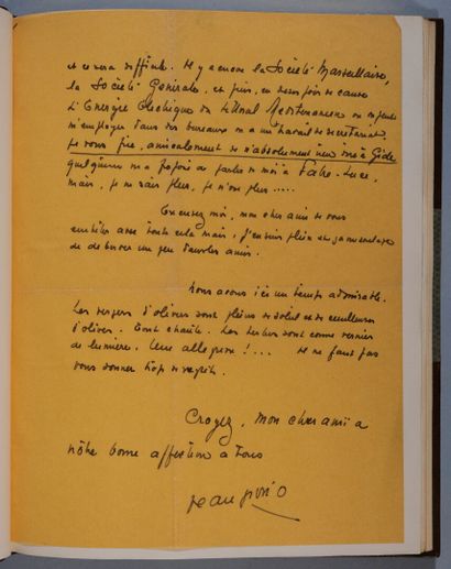 GIONO (Jean). Colline. [Paris, Revue Commerce,...