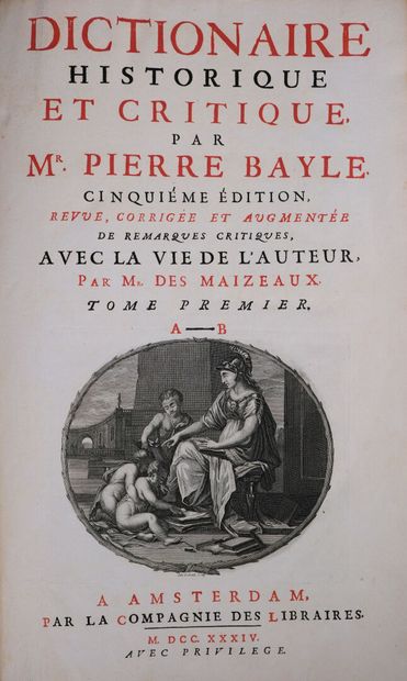 BAYLE (Pierre). Dictionnaire historique et...