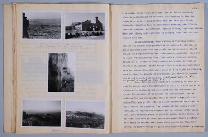 [Manuscrit]. [Proche-Orient]. [LAFOND (Alice)]....