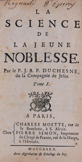 DUCHESNE (Jean-Baptiste). La science de la...