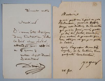 BEAUX-ARTS. ANGERS David d'(1788-1856). L.A.S....