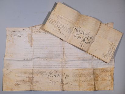 [LOUIS XV] 3 documents. Nomination au nom...