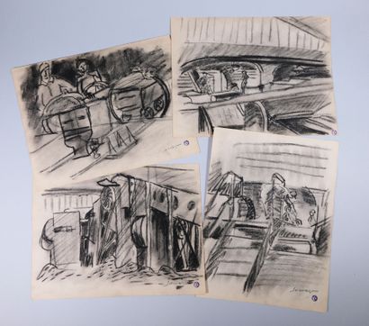 [Dessin]. Léopold SURVAGE (1879-1968). Ensemble...