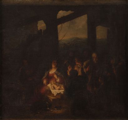 Henri Charles de SERRES (1823-1883)
The Adoration...