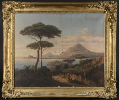 ITALIAN school circa 1850
View of the Amalfi...