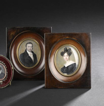FRENCH SCHOOL, circa 1815-1830
Portraits...