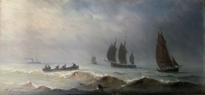 Henriette Herminie GUDIN (1825-?). 
Seaside...