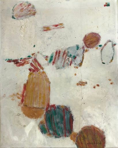 Gérard DIAZ (born 1938)
Les parasols 
Oil...
