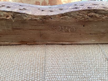 PAIRE DE FAUTEUILS à dossier plat en bois...