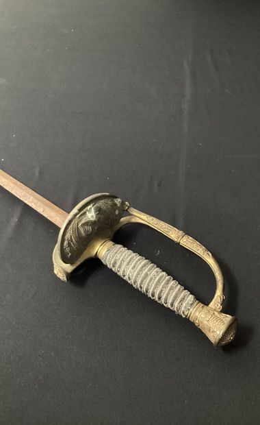 EPEE with straight blade (rusty) 
Without...