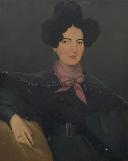 19th century FRENCH SCHOOL
Portrait of a...