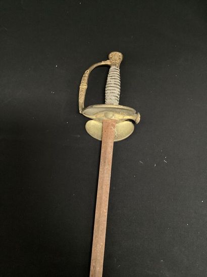 EPEE with straight blade (rusty) 
Without...