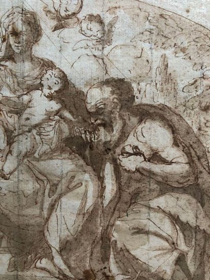 17th century ITALIAN school
The Holy Family....