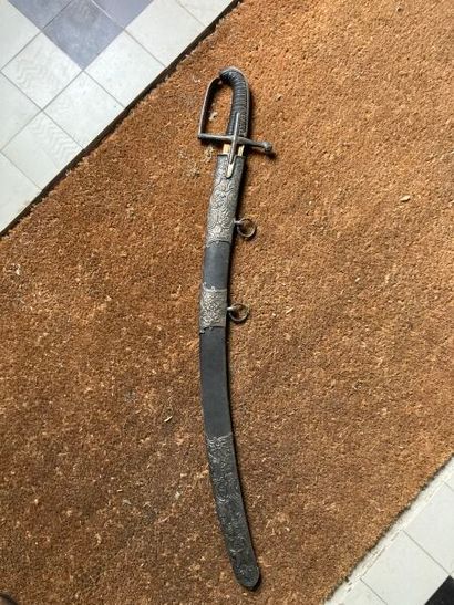 CAVALERIE SABRE with curved, one-third acid-etched...