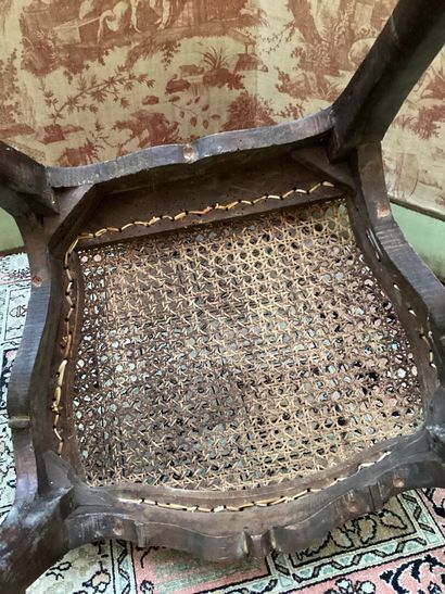 PAIRE DE CHAISES cannées d'époque Louis XV
A...