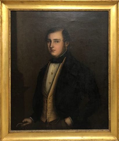 SPANISH school circa 1830
Portrait of a man...