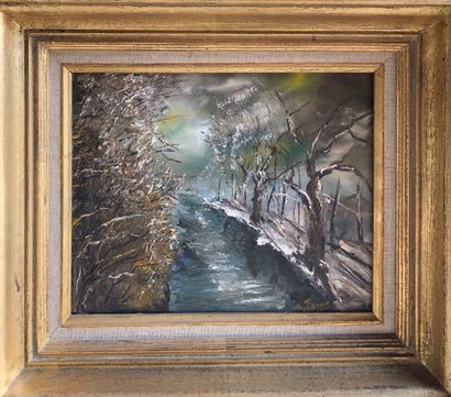 Lucien DELARUE (1925-2011)
Chemin de Sologne.
Oil...