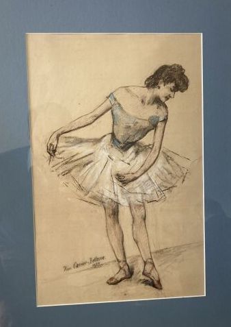 Pierre CARRIER-BELLEUSE (1851-1923/33)
Ballerina.
Charcoal...